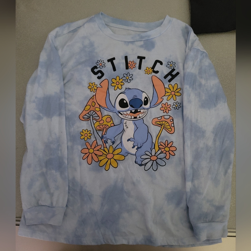 Stitch Kids Blue Tie-Dye Shirt